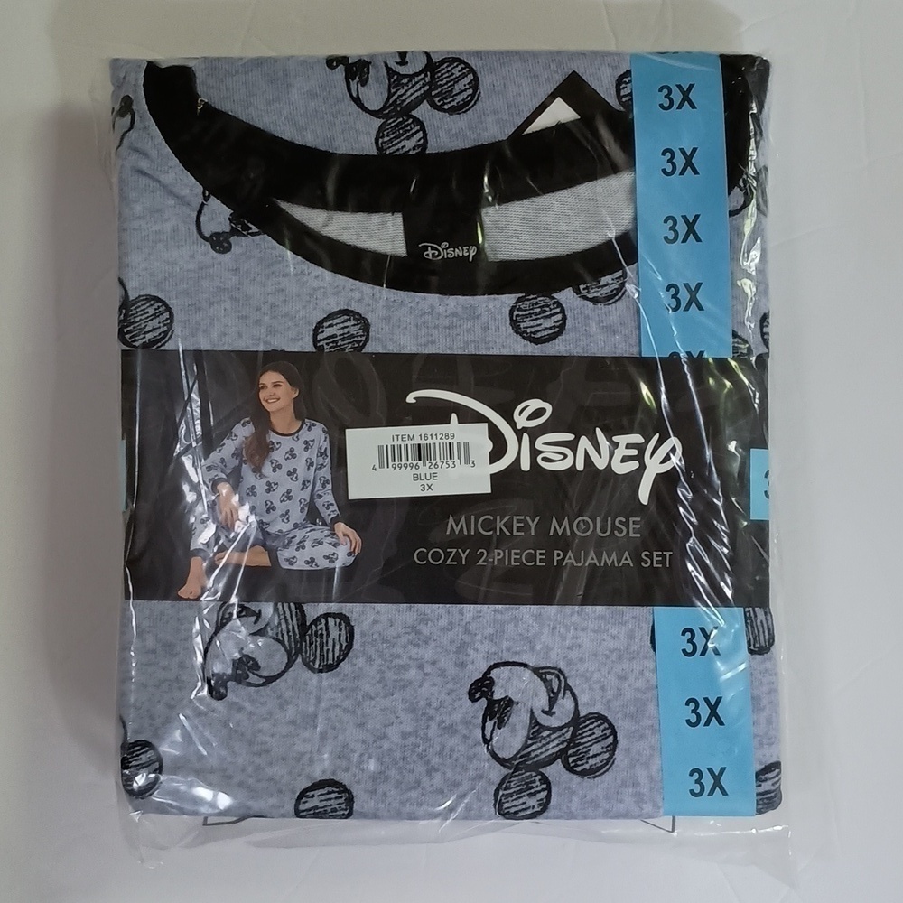 Disney Mickey Mouse Lounge Set Womens Size 2X Soft Pajama Travel Set Cute - Picture 7 of 7